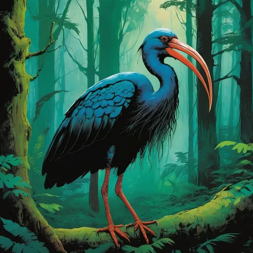 ivory-billed woodpecker,cassowary,platycercus,bird illustration,black-billed stork,black stork,troodon,bird painting,haliaeetus vocifer,nature bird,haliaeetus leucocephalus,swainson tucan,gonepteryx cleopatra,platycercus elegans,platycercus eximius,hornbill,pyrrhocorax graculus,nicobar pigeon,toco toucan,ibis,Illustration,Paper based,Paper Based 12