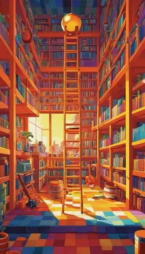 bookshelves,cartoon video game background,library,book store,biblioteka,bookcase,bookstore,book wall,bookcases,book wallpaper,study room,bookbuilding,bookshelf,bookshop,reading room,bibliotheque,libraries,bibliophile,bookshops,libreria,Illustration,Retro,Retro 18