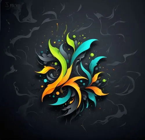 abstract colorful swirls design with black background,diwali wallpaper,arabic background,diwali background,fire artist,fire background,smoke background,Unique,Design,Logo Design