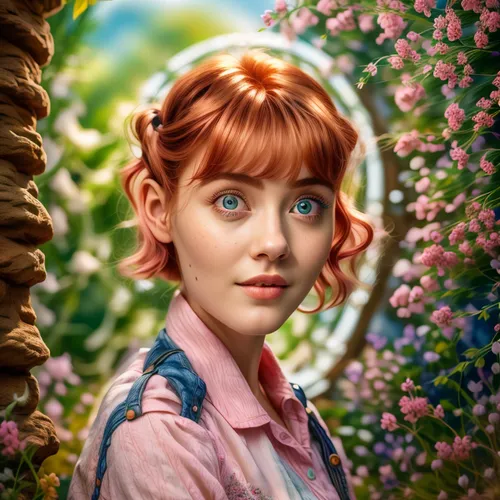 girl in flowers,fantasy portrait,girl in the garden,digital painting,fae,princess anna,girl in a wreath,world digital painting,clementine,rapunzel,girl picking flowers,mystical portrait of a girl,nora,audrey hepburn,cinderella,rosa 'the fairy,rosa ' the fairy,flora,portrait background,audrey