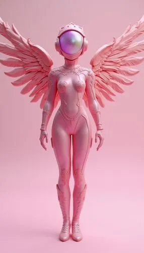 fembot,cyberangels,soft robot,angel figure,3d figure,3d model