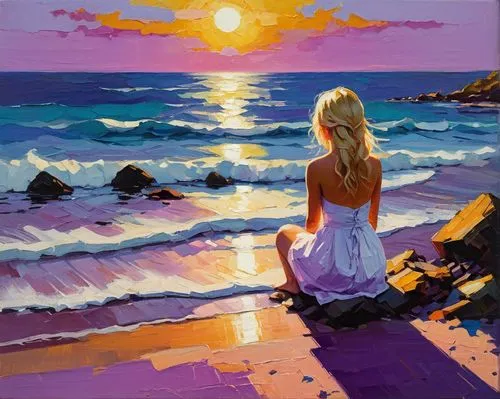 oil painting,oil painting on canvas,sun and sea,beach landscape,painting technique,coast sunset,sun,la violetta,seascape,sea landscape,art painting,by the sea,sunrise beach,coastal landscape,sunset beach,el mar,sunset glow,beautiful beach,dream beach,rocky beach