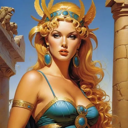 aphrodite,cleopatra,medusa,fantasy woman,fantasy art,athena,cybele,priestess,fantasy portrait,zodiac sign libra,laurel wreath,celtic queen,sorceress,fantasy picture,gorgon,artemisia,greek myth,thracian,mythological,headpiece,Conceptual Art,Fantasy,Fantasy 04