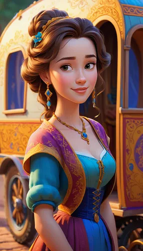 BELLE, DISNEY,princess anna,princess sofia,merida,rapunzel,agnes,elsa,princess' earring,disney character,tangled,tiana,aladha,cinderella,jasmine,fairy tale character,aladin,a girl in a dress,isabella,