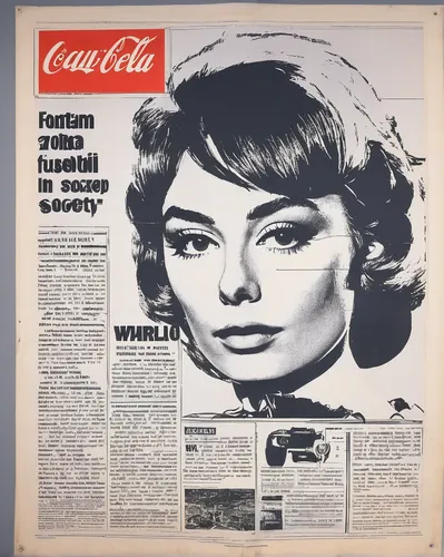 newspaper advertisements,vintage newspaper,coca-cola,the coca-cola company,coca cola,coca cola logo,advertisement,model years 1958 to 1967,model years 1960-63,joan collins-hollywood,60's icon,cigarette girl,old ads,vintage advertisement,13 august 1961,magazine cover,coca,cola can,newspaper article,1965,Art,Artistic Painting,Artistic Painting 22