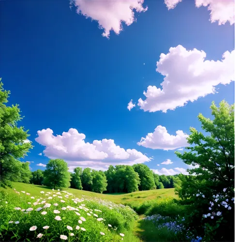 blooming field,springtime background,meadow landscape,spring background,summer meadow,green meadow,landscape background,virtual landscape,summer sky,blue sky clouds,clover meadow,spring meadow,meadow in pastel,meadow,nature background,bluesky,blue sky and white clouds,blue sky,small meadow,blue sky and clouds,Conceptual Art,Fantasy,Fantasy 19