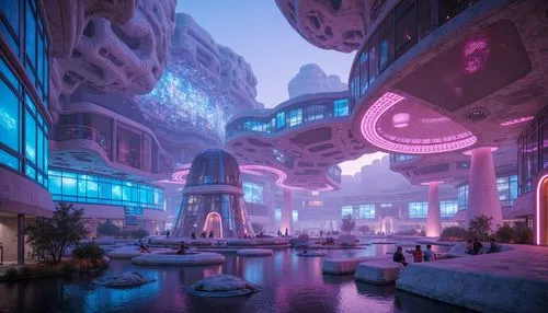 futuristic landscape,futuristic art museum,futuristic,sky space concept,fantasy city,cyberia,microdistrict,cybercity,scifi,arcology,graecorum,futuristic architecture,harbour city,hub,alien world,cyberport,areopolis,atlantis,cybertown,metropolis