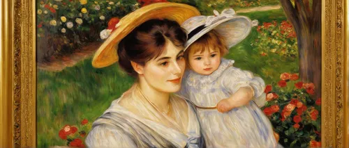 mother with child,little girl and mother,child portrait,mother and child,father with child,mother with children,child's frame,young couple,girl in the garden,art nouveau frame,aubrietien,oil painting,portrait of a girl,two girls,floral frame,capricorn mother and child,mother and daughter,portrait background,portrait of a woman,paintings,Illustration,Realistic Fantasy,Realistic Fantasy 36