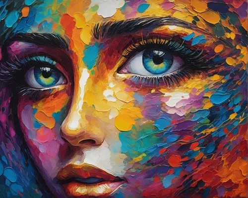 oil painting on canvas,colorful background,multicolor faces,women's eyes,boho art,psychedelic art,art painting,painting technique,woman's face,woman face,kaleidoscope art,colorful heart,colourful pencils,intense colours,ojos azules,kaleidoscope,oil painting,color pencils,color wall,glass painting,Illustration,Black and White,Black and White 14