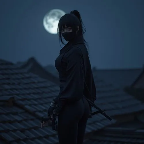 kunoichi,tenchu,sukeban,kayako,kazama,masamune,Conceptual Art,Sci-Fi,Sci-Fi 05