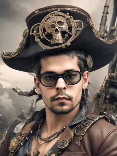 pirate,pirates,pirate treasure,piracy,steampunk,pirate ship,jolly roger,galleon,caravel,hook,pirate flag,leonardo devinci,durango boot,musketeer,rum,captain,photoshop manipulation,marco,haighlander,jon boat