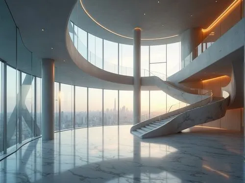 futuristic art museum,futuristic architecture,glass wall,penthouses,staircase,skywalks,staircases,stairwell,sky space concept,the observation deck,skydeck,outside staircase,futuristic landscape,skybridge,observation deck,elevators,spaceship interior,stairwells,contemporary,stairs,Photography,General,Realistic