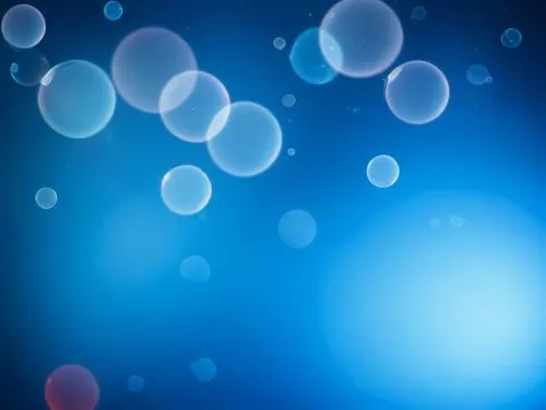 bubbles of blue and red are placed around a small object,blue spheres,air bubbles,small bubbles,soap bubbles,ice bubble,soap bubble