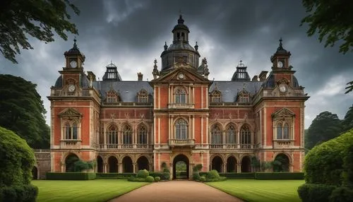 kiddingly,tyntesfield,ingestre,highclere,highclere castle,wollaton,hughenden,chrobry,ploddingly,mountstuart,waddesdon,burghclere,easthampstead,fairy tale castle,rectories,harlaxton,frederiksborg,somerleyton,sandringham,lilleshall,Illustration,Realistic Fantasy,Realistic Fantasy 08