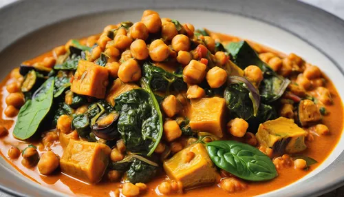 Vegan Chickpea, Aubergine and Spinach Curry,chana masala,thai curry,massaman curry,peanut sauce,paneer,carrot and red lentil soup,étouffée,kare-kare,kare - kare,red curry,moqueca,korma,yellow curry,ca