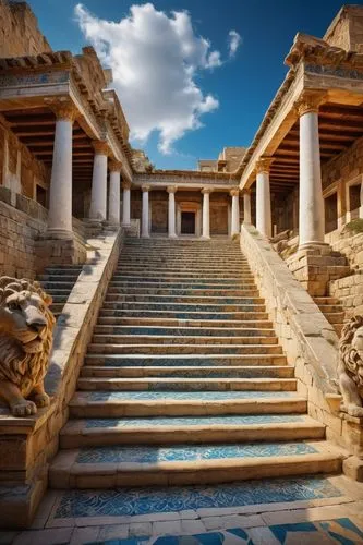 ephesus,palace of knossos,knossos,kourion,leptis,laodicea,herodium,hierapolis,baalbek,jerash,baalbeck,dougga,akrotiri,greek temple,tiryns,lectionis,hellas,palmyra,hampi,morgantina,Photography,General,Fantasy