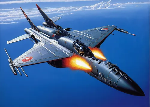 Create an artistic visualization,dassault mirage 2000,afterburner,mitsubishi f-2,northrop f-5,harrier,air combat,f-111 aardvark,grumman f-14 tomcat,northrop f-5e tiger,nanchang q-5,douglas a-4 skyhawk