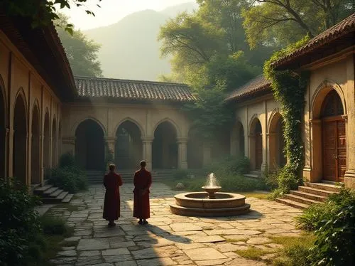 monasteries,buddhists monks,monks,monastery,cloistered,tenzin,dorne,monastery garden,wudang,theed,monastic,hall of supreme harmony,courtyard,rivendell,summer palace,courtyards,buddhist temple,the mystical path,palyul,monastics,Photography,General,Realistic