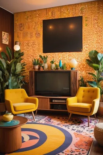 mid century modern,midcentury,mid century,mid century house,mahdavi,interior decor,contemporary decor,apartment lounge,modern decor,hotel lobby,lobby,interior decoration,deco,lounge,kimpton,yellow wallpaper,retro styled,hotel hall,decor,clubroom,Illustration,Paper based,Paper Based 16