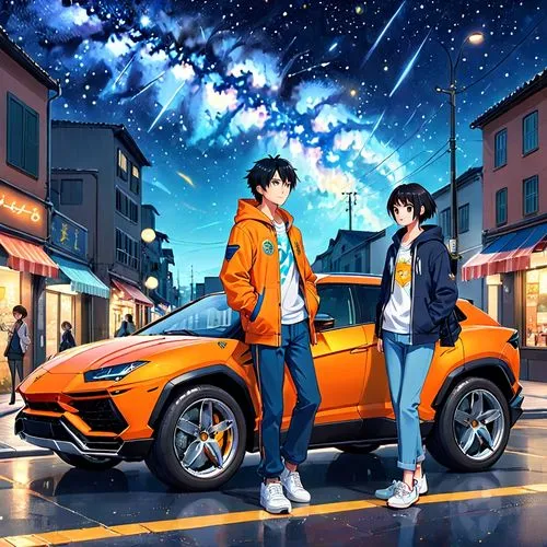 cene,lamborghini urus,garrison,stardrive,johjima,lamborghinis,Anime,Anime,Realistic