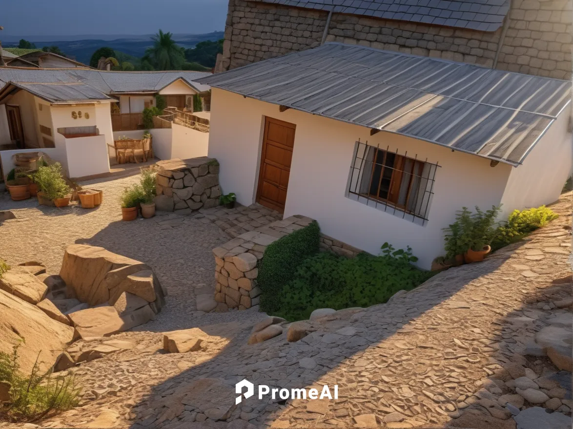 stone houses,tuff stone dwellings,alpine village,nativity village,mountain settlement,roman villa,villages,3d rendering,mountain village,render,ancient house,3d rendered,house roofs,3d render,wooden h