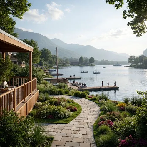 windermere,boat dock,waterhead,house by the water,lake view,hovnanian,lakeside,alderbrook,glimmerglass,boathouse,wooden decking,ullswater,lakelands,boathouses,summer cottage,talloires,3d rendering,house with lake,landscaped,rydal