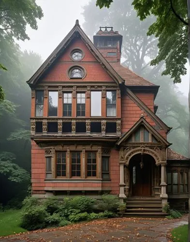 henry g marquand house,victorian house,new england style house,forest house,marylhurst,house in the forest,witch's house,ruhl house,witch house,ravenswood,haddonfield,old victorian,two story house,briarcliff,dreamhouse,driehaus,restored home,oradell,doll's house,ferncliff,Photography,General,Realistic