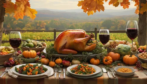 thanksgiving background,thanksgiving table,thanksgiving border,autumn still life,thanksgiving dinner,thanksgiving veggies,happy thanksgiving,cornucopia,holiday table,thanksgiving,fall harvest,food table,autumn decor,harvest festival,autumn decoration,autumn taste,autumn background,seasonal autumn decoration,turkey dinner,thanks giving,Illustration,Realistic Fantasy,Realistic Fantasy 44