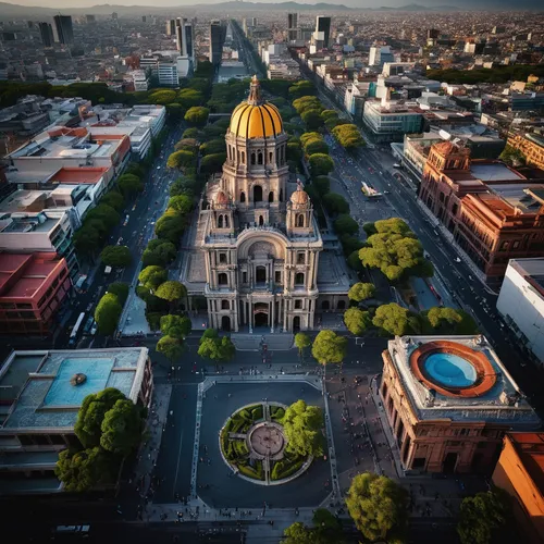 Capture the essence of Mexico City's tourism highlights through a series of striking photographs. Frame iconic landmarks like the Museo Nacional de Antropología, Plaza de la Constitución, and Chapulte