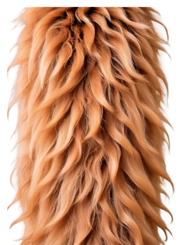 Fluffy llama tail, long hair, soft texture, gentle curls, brown color, shiny coat, detailed fur, close-up shot, macro lens, warm lighting, shallow depth of field, natural composition.,bergamasco,lion,