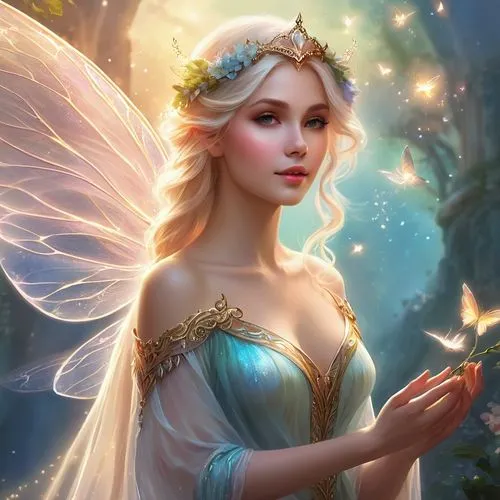 faerie,faery,fairy queen,fairy,aurora butterfly,fairie,Illustration,Realistic Fantasy,Realistic Fantasy 01