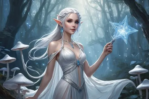 elven,white rose snow queen,the snow queen,fantasy portrait,male elf,faerie,blue enchantress,sorceress,elven flower,fantasy art,violet head elf,dark elf,fantasy picture,ice queen,elven forest,the enchantress,faery,heroic fantasy,fairy queen,priestess,Unique,Design,Blueprint