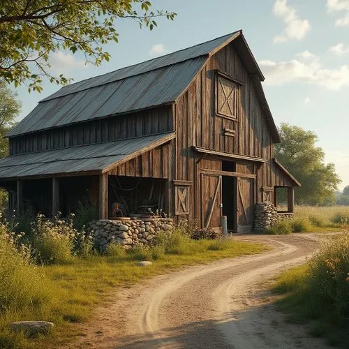 farmstead,barnhouse,field barn,old barn,barn,red barn,barns,barnwood,homestead,farm landscape,heartland,cryengine,rural landscape,rustic,farm house,the farm,country side,bucolic,hayloft,farmhouse,Photography,General,Realistic