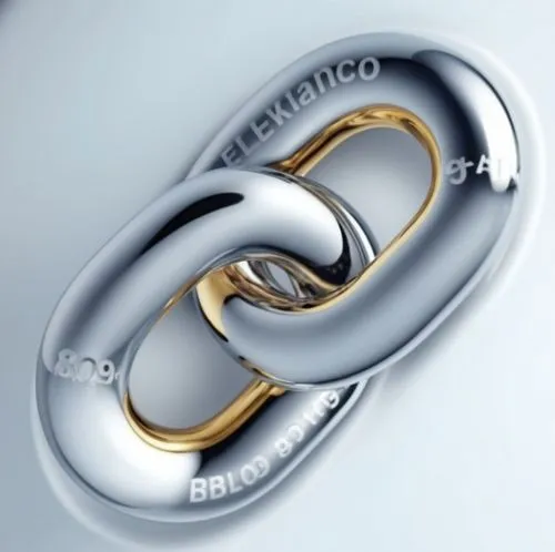 two silver and gold links are attached together,carabiners,carabiner,ball bearing,bearing,bearings,saturnrings,Photography,General,Realistic