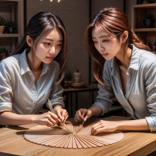 a girl with long hair and one with short hair
,chorene,handmaiden,davichi,soori,hands holding plate,yulan,wonhyo,secretariats,spy visual,eung,woori,kysela,uee,guzheng,jigsaw puzzle,businesswomen,godde