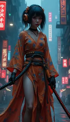 katana,mulan,kunoichi,geisha,samurai,akira,Illustration,Realistic Fantasy,Realistic Fantasy 29