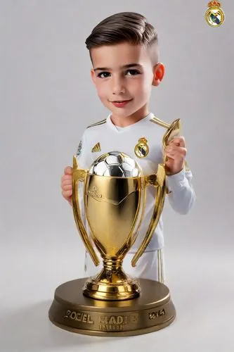 Niño 10 años, logotipo , funko , base metal, real Madrid "Joel",ronaldo,cristiano,real madrid,trophy,bale,trophies,champion,fifa 2018,uefa,the hand with the cup,figurine,award,3d figure,piggy bank,rou