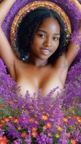 girl in flowers,oshun,miss kabylia 2017,african daisies,flower wall en,flower background