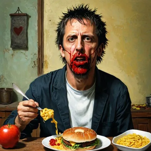 hyperrealism,appetite,frankenfood,hunger,hannibalsson,eat away,haemorrhage,frankenfoods,gluttony,coens,malnourishment,consumed,rickd,thorgerson,rickels,ingestion,starve,dark mood food,food styling,bourdain,Illustration,Realistic Fantasy,Realistic Fantasy 33