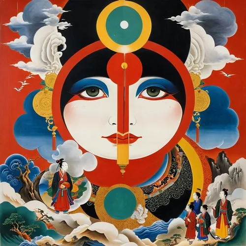 odessey,kuniyoshi,trenaunay,italian poster,art deco woman,sloviter,Illustration,Black and White,Black and White 07