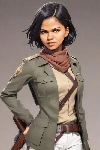 khaki,rosita,sonika,hanji,organa,mandira,Digital Art,Character Design