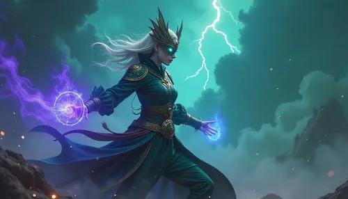 elashyi,jaina,teferi,blue enchantress,kael,kharar,Conceptual Art,Sci-Fi,Sci-Fi 11