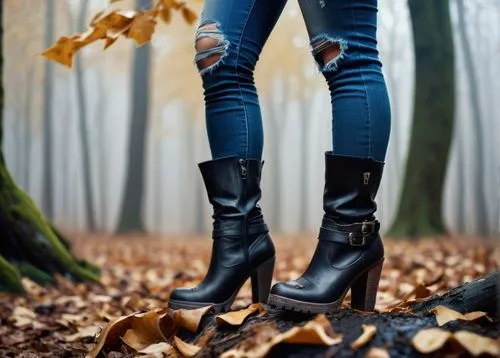 riding boot,women's boots,knee-high boot,leather boots,leather hiking boots,steel-toed boots,ankle boots,rubber boots,autumn background,splint boots,women fashion,walking boots,winter boots,autumn walk,autumn theme,boots,witch's legs,autumn photo session,forest floor,fallen leaves,Conceptual Art,Oil color,Oil Color 02