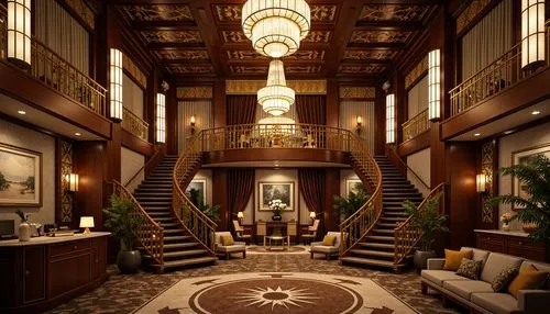 hotel lobby,hotel hall,luxury hotel,hallway,driskill,staterooms,lobby,intercontinental,art deco,ornate room,grand hotel,gleneagles hotel,claridge,entrance hall,claridges,wild west hotel,cochere,opulence,luxury home interior,emporium