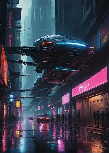 cyberpunk,futuristic,futuristic landscape,80s,shinjuku,neon arrows,cityscape,scifi,tokyo,urban,futuristic car,tokyo city,sci - fi,sci-fi,metropolis,vapor,retro diner,mazda rx-7,neon,shanghai,Illustration,Abstract Fantasy,Abstract Fantasy 18