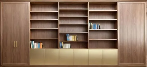 Act like a carpentry expert and build me a luxurious bookcase in bright colors combined with walnut veneer and touches of gold
,bookcase,bookshelves,bookshelf,shelving,cabinetry,storage cabinet,armoir