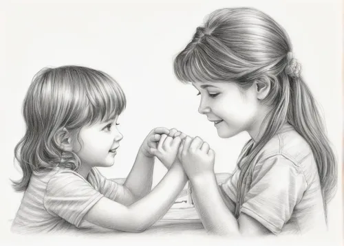 Craft a heartwarming story about a lost friendship rediscovered.,coloring picture,little girl and mother,pencil drawings,pencil drawing,little boy and girl,coloring page,coloring pages kids,little gir