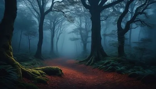 foggy forest,forest path,germany forest,enchanted forest,fairytale forest,the mystical path,haunted forest,forest dark,forest of dreams,elven forest,tree lined path,fairy forest,black forest,forest landscape,forest road,mirkwood,forest glade,forest floor,forest walk,autumn forest,Conceptual Art,Daily,Daily 32