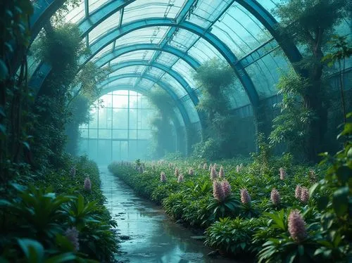 tunnel of plants,greenhouse,winter garden,plant tunnel,aquarium,amazonica,water plants,underwater oasis,biopiracy,tropical jungle,tropical forest,garden of plants,flower dome,greenhouse cover,aquatic plants,rainforest,rain forest,greenhouses,hahnenfu greenhouse,titanum,Photography,General,Realistic