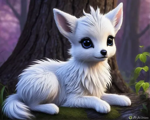 arctic fox,japanese spitz,cute fox,indian spitz,fennec,canidae,american eskimo dog,child fox,silver fox,little fox,pomeranian,adorable fox,white cat,fennec fox,kit fox,german spitz,white dog,alaskan klee kai,white shepherd,garden-fox tail,Conceptual Art,Fantasy,Fantasy 30